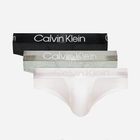 Набір трусів сліпів чоловічих Calvin Klein Underwear 000NB2969A-UW5 S 3 шт Сірий/Чорний/Білий (8719854639077)