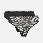 Zestaw damskich majtek slipy bawełniany Calvin Klein Underwear 000QD3991E-BIK XL 2 szt Czarny (8720107317772) - obraz 1