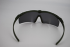 Очки солнцезащитные набор спортивные тактические с тремя сменными линзами 6030_Green - изображение 7