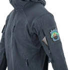 Кофта флисовая Helikon-Tex Alpha Hoodie Jacket Grid Fleece Shadow Grey XL - изображение 6