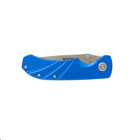 Нож складной "TITAN". 201х33х16 мм, нержавеющее лезвие MASTERTOOL (hoz0011899) Голубой - изображение 6