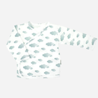 Сорочка для новонароджених Nicol 205005 56 см Білий/Сірий (5905601014812) - зображення 1