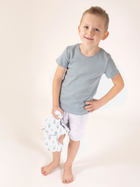 Piżama dziecięca letnia dla chłopca Nicol 205037 110 cm Biały/Szary (5905601015376) - obraz 1