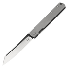 Нож складной Boker Plus Zenshin grey (длина 170 мм, лезвие 75 мм), серый - изображение 1