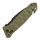 Нож TB Outdoor CAC S200 Army Knife G10 полусеррейтор (длина 230 мм, лезвие 85 мм), оливковый - изображение 4
