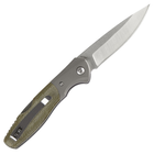 Нож складной Boker Magnum Nice (длина 195 мм, лезвие 84 мм), оливковый - изображение 2