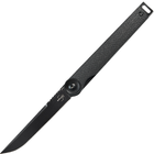 Нож складной Boker Plus Kaizen Black (длина: 180мм, лезвие: 75мм, черное), черный - изображение 1