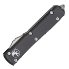 Нож автоматический Microtech Ultratech Bayonet Stonewash (длина: 213 мм, лезвие: 86 мм), черный - изображение 4