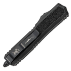 Нож автоматический Microtech Makora Double Edge BB Tactical (длина 215 мм, лезвие 82 мм), черный - изображение 4
