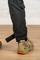 Женские военные брюки рип-стоп с карманами летние tactical Черные (669) , XL - изображение 6