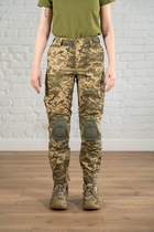 Женская военная форма убакс и штаны с наколенниками CoolMax рип-стоп standart Пиксель Олива (637) , 2XL - изображение 8