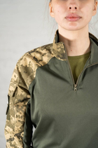 Жіноча військова форма убакс та штани з наколінниками CoolMax ріп-стоп standart Піксель Олива (637) , 2XL - зображення 9
