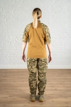 Жіноча армійська форма убакс короткий рукав та штани з кишенями CoolMax ріп-стоп standart Піксель Койот (630) , S - зображення 2