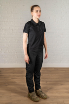 Военная женская форма поло и штаны CoolMax рип-стоп standart Черная (640) , 3XL - изображение 4