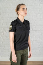 Військова жіноча форма поло та штани CoolMax ріп-стоп standart Чорна (640) , 3XL - зображення 5
