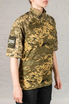 Жіноча тактична форма убакс короткий рукав та штани з кишенями ріп-стоп CoolMax standart Піксель (629) , L - зображення 7