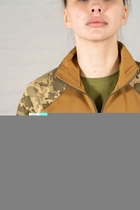 Жіноча армійська форма убакс короткий рукав та штани з кишенями CoolMax ріп-стоп standart Піксель Койот (630) , XL - зображення 6