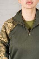 Женская военная форма убакс короткий рукав и штаны с карманами рип-стоп CoolMax standart Пиксель Олива (631) , XL - изображение 9