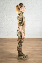 Тактична жіноча форма убакс короткий рукав та штани з кишенями ріп-стоп CoolMax standart Мультикам (626) , S - зображення 3