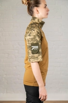 Жіночий армійський убакс з коротким рукавом ріп-стоп CoolMax tactical Піксель Койот (652) , 3XL - зображення 2