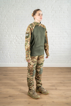 Военная женская форма убакс и штаны с наколенниками рип-стоп CoolMax standart Мультикам Олива (634) , 2XL - изображение 4