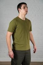 Военная футболка ХБ (хлопок) гипоаллергенная Олива (530) , 2XL - изображение 4