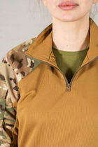Армейская женская форма убакс короткий рукав и штаны с карманами CoolMax рип-стоп standart Мультикам Койот (627) , S - изображение 6