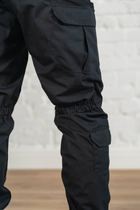 Тактические штаны рип-стоп износостойкие tactical летние Черные (545), S - изображение 4