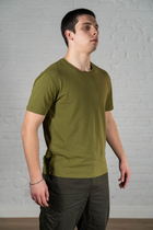 Военная футболка ХБ (хлопок) гипоаллергенная Олива (530) , M - изображение 4