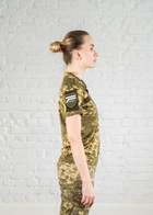 Військове жіноче поло CoolMax дихаюче з велкро панелями Піксель (659) , 3XL - зображення 2