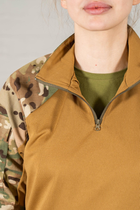 Армейский женский убакс с коротким рукавом CoolMax рип-стоп tactical Мультикам Койот (649) , 3XL - изображение 5