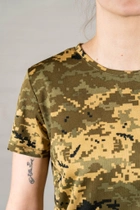Женская армейская футболка CoolMax камуфлированная Пиксель (664) , L - изображение 4