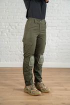 Жіночі військові штани зі вставними наколінниками ріп-стоп Олива (675) , 2XL - зображення 11