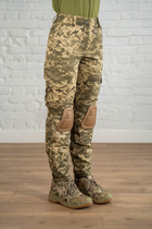 Жіночі тактичні штани зі вставними наколінниками ріп-стоп Піксель Койот (673) , 3XL - зображення 3