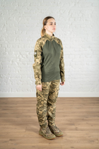 Жіноча військова форма убакс та штани з кишенями CoolMax ріп-стоп standart Піксель Олива (625) , XL - зображення 4
