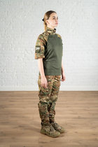 Военная женская форма убакс короткий рукав и штаны с карманами CoolMax рип-стоп standart Мультикам Олива (628) , L - изображение 4