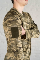 Лонгслив армейский дышащий CoolMax с липучками Пиксель (610) , M - изображение 5