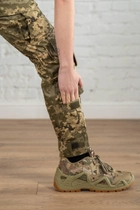 Женские тактические брюки со вставными наколенниками рип-стоп Пиксель Койот (673) , S - изображение 7