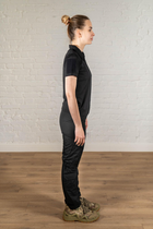 Военная женская форма поло и штаны CoolMax рип-стоп standart Черная (640) , 2XL - изображение 3