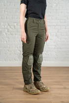Женские военные брюки со вставными наколенниками рип-стоп Олива (675) , XL - изображение 2