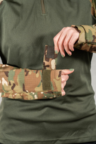 Військовий жіночий убакс з довгим рукавом CoolMax ріп-стоп tactical Мультикам Олива (644) , M - зображення 5