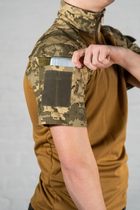 Убакс военный с коротким рукавом рип-стоп CoolMax Пиксель Койот (517) , 2XL - изображение 5