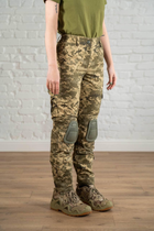 Жіночі армійські штани зі вставними наколінниками ріп-стоп Піксель Олива (674) , 3XL - зображення 3