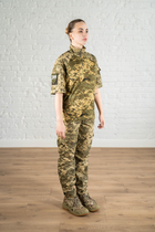 Жіноча тактична форма убакс короткий рукав та штани з кишенями ріп-стоп CoolMax standart Піксель (629) , S - зображення 4