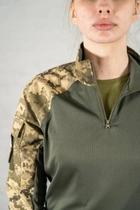 Женская военная форма убакс и штаны с наколенниками CoolMax рип-стоп standart Пиксель Олива (637) , L - изображение 9
