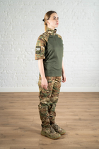 Военная женская форма убакс короткий рукав и штаны с карманами CoolMax рип-стоп standart Мультикам Олива (628) , S - изображение 4