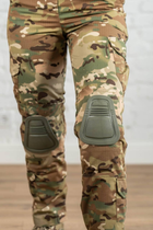Військова жіноча форма убакс та штани з наколінниками ріп-стоп CoolMax standart Мультикам Олива (634) , M - зображення 9
