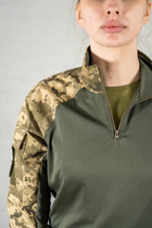 Жіноча військова форма убакс та штани з наколінниками CoolMax ріп-стоп standart Піксель Олива (637) , XL - зображення 9