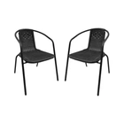 Комплект 2шт. садовых стульев с искусственного ротанга Garden Chair Prato SC-039P Чёрный