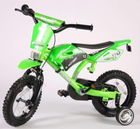 Дитячий велосипед Volare Мотобайк 12” Зелений (8715347612077) - зображення 11